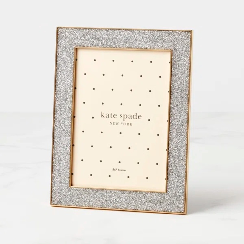 Kate Spade Glittering Silver Photo Frame
